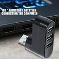 thumbnail image 2 of USB Rotating Hub for Notebook Expansion with 3-in-1 Ports, Suitable for Various Computer Equipment, 2 of 6