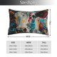 thumbnail image 2 of Balery Colorful Graffiti Cow Funda de Cojín Estampada, Regalos para Mujeres, Regalos de Amor para Ella, Regalos para Novia o Esposa, Funda de Almohada-16"x24", 2 of 6