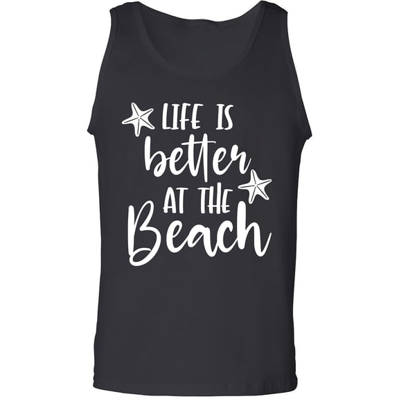 Life Is Better At The Beach Adult Tank Top