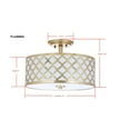 thumbnail image 5 of SAFAVIEH Kora 3-Light Quatrefoil 15 in. Dia. Flush Mount, Gold, 5 of 6