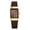 Brown, variant on Women's Silicone Strap Watch: Simple Style Gold Square Dial Quartz Wrist Watches for Women Casual Sports Female Ladies Watch