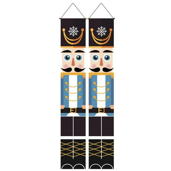 Nutcracker Christmas Decorations Welcome Sign For Porch Front Door Indoor Outdoor Model Nutcracker Banners For Wall