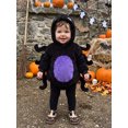thumbnail image 6 of Cjfdfy Newborn Baby Boy Girl Halloween Costume Halloween Spider Costume Romper Long Sleeve Fuzzy Hooded Jumpsuit Cute Infant Halloween Cosplay Clothes 0-18 Months, 6 of 9