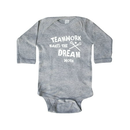 

Inktastic Lacrosse Teamwork Gift Baby Boy or Baby Girl Long Sleeve Bodysuit