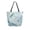 Delicate Dragonflies Pattern, variant on Open Top Canvas Tote Bag with Zipper Reusable Shopping Bag 13.5x15" Roomy Carryall Oil Painting Of Giraffe