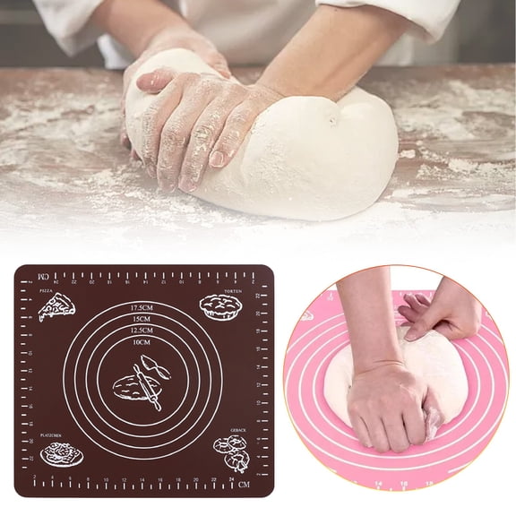 Silicone Rectangular Baking Mat, Non-Stick & Non-Slip, Dishwasher Safe, for Bread, Candy, Cookie, Coffee