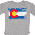 thumbnail image 4 of Inktastic Colorado Flag Distressed Look Boys or Girls Long Sleeve Baby Bodysuit, 4 of 5