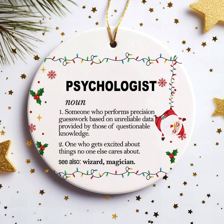 Psychologist Ornament, Funny Job Definition Christmas Holiday Keepsake ...