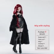Anubis F 1/4 BJD Doll Full Set with Bariy Body Black Siscon Aesthetic Exquisite Collectible Art Doll for Enthusiasts