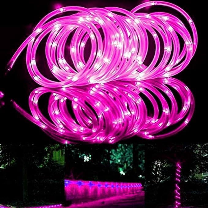 Rope String Lights, 12M/39ft 100LED Waterproof 8 Mode/Remote Battery Christmas Lights,Battery Powered String Lights Outdoor Indoor for Christmas Decorations