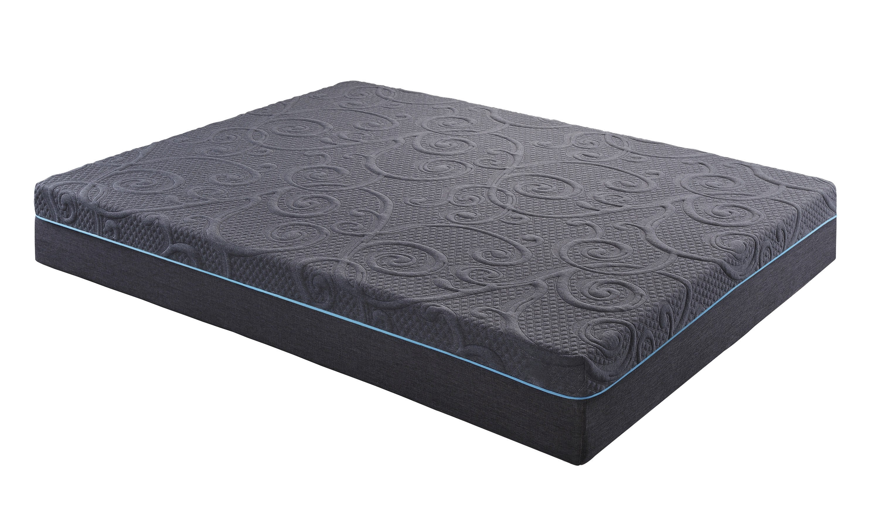 11 in. King Size Pocket Coil Hybrid Mattress, Durable Gel Memory Foam Mattress in a Box, Dark Gray