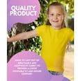 thumbnail image 3 of MISS POPULAR Girls 4 Pack Short Sleeve Quick Dry-Fit Moisture Wicking Active Athletic Performance Crew Neck T-Shirts (US, Numeric, 14, 16, Regular, Combo B), 3 of 5