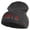 Charcoal, variant on Most Likely to Wait All Night for Santa Embroidered 12 inch Acrylic Cuffed Long Beanie - Charcoal OSFM