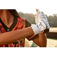 thumbnail image 3 of Guante de bateo de softball Mizuno F-257 para mujer, tamaño mediano, blanco y negro, 3 of 5