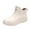 Beige, variant on Rain Boots Men Non Slip Waterproof Round Toe Pull-on Versatile Ankle Water Shoes for Commutes Outdoor Work