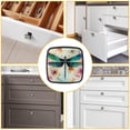 thumbnail image 6 of 4 Pcs Cabinet Handle Drawer Pulls Dragonfly Knobs with Screws Square Furniture Office Cabinet Knob Decoration, 6 of 7