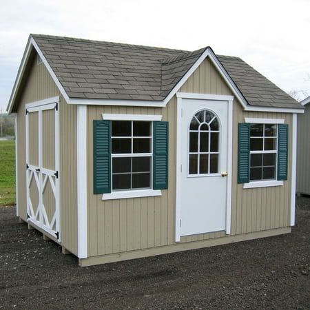 Little Cottage 12 x 10 ft. Classic Wood Cottage Panelized 