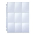 thumbnail image 1 of JIEMUCES 30 Pcs 9 Pocket Card Sleeves Trading Card Binder Holder Clear Plastic Game Card Album Storage Pages for Game Celebrity Collection Cards Idol Photos, 1 of 7
