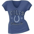 thumbnail image 1 of Indianapolis Colts - Flanker Logo Premium Juniors V-Neck T-Shirt, 1 of 1