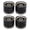 Jet Black, variant on Yajisi Pro High Rebound PU Skateboard Wheels with Bearings 55x45mm (2.16x1.77 inches) Magnetic Core Friction Longboard Replacement Cruiser Parts 4 Pack Jet Black