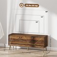 thumbnail image 3 of HOMCOM Meuble TV Moderne pour TV jusqu'à 60 Pouces avec Portes, Brun Rustique, 3 of 10