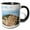 Black/White, variant on 3drose, Italy, Sicily, Messina Prov. Caronia, Built Around a Norman Castle., 11oz Magic Transforming Mug