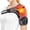 Black+Gray, variant on Heated Shoulder Wrap with Massage for Muscle Relief with 3 Heat & Vibration Settings, Black Shoulder Massager
