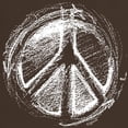 thumbnail image 3 of CafePress - Urban Peace Sign Sketch Dark T Shirt - Men's Classic Graphic Cotton T-Shirt, 3 of 4