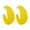 Yellow, variant on HUANLEDASH 1Pc Drop Earring Vibrant Color Non-Irritation Lightweight Exaggerated C-Shaped Dangle Earring Piercing Jewelry Accessories