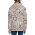 thumbnail image 4 of Hoodies for Teen Girls Boys - Safari Animals Warm Boys' Fashion Zip Up Hoodies & Sweatshirts, Boys Girls Kids Clothes Size 10-12 Youth Pullover with Kangaroo Pocket, 4 of 5