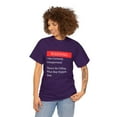 thumbnail image 3 of Warning I Am Currently Unsupervised Funny Sarcastic Joke Heavy Cotton Tee, 3 of 4