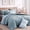 Dusty Blue, variant on Catami Soft Prewashed 7-piece Bed in a Bag Comforter Set with Sheets,Olive Green,Queen