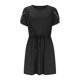 thumbnail image 4 of mfyjkho Vestidos casuales para mujer, Vestido mini de mujer con cuello redondo, manga corta, lazo frontal, corte A y dobladillo de doble capa Vestidos de fiesta para mujer s, 4 of 6