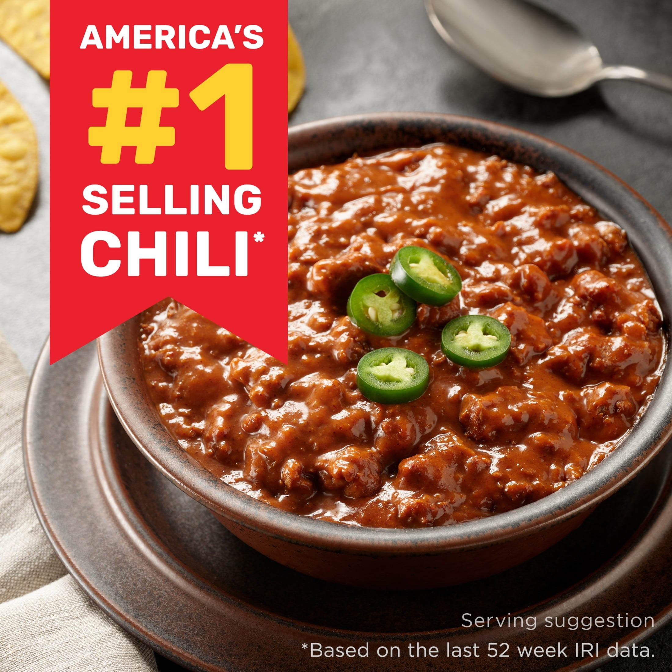 HORMEL Chili with Beans, No Artificial Ingredients, 15 oz Steel Can