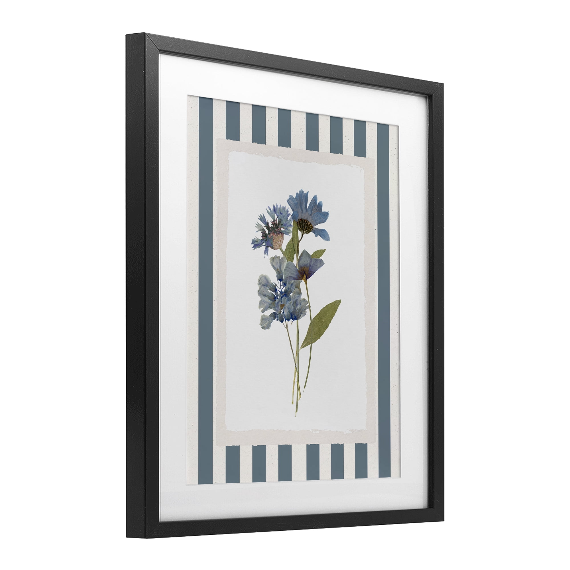 Stupell Industries Summer Memories Florals Black Framed Print Under Glass, design by Val Rhodes