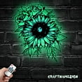 thumbnail image 5 of Craftnamesign Sunflower Farmhouse Metal Wall Art LED Light, Sunflower Hippie Sign Home Decor, 5 of 5