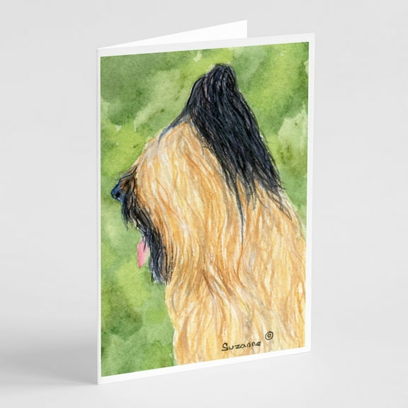 Briard Greeting Cards and Envelopes Pack of 8