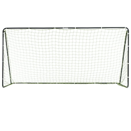 UPC: 0025725466337 | Franklin Sports Competition Steel Backyard Soccer Goal  12 Ft. x 6 Ft. Soccer Net  Black