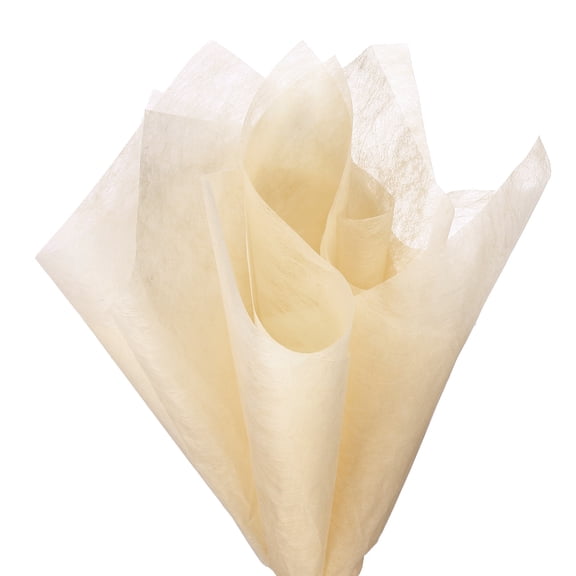 Uxcell 152Sheets Flower Wrapping Paper, 11.8"x11.8" Cotton Wrapping Flower Tissue Paper Floral Bouquet Wraps for Florist Packaging Arrangement Supplies Gift Packaging, Light Brown