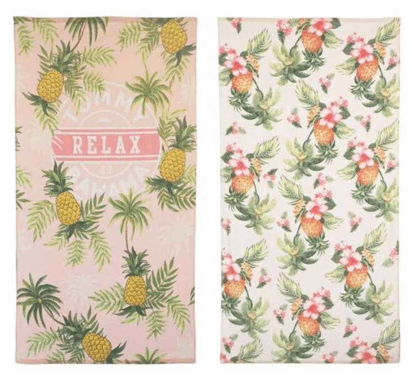 Tommy Bahama Beach Towel Pineapple 40 x 70 inches 100% Cotton NEW Pool Bath