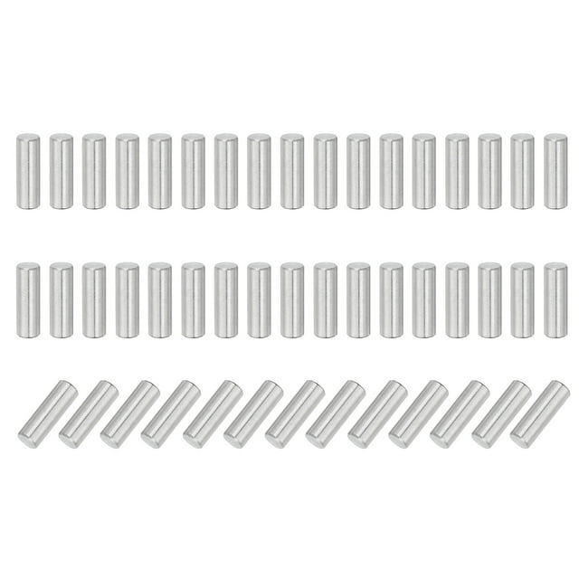 Uxcell 110Pcs Dowel Pin 4mm x 12mm Shelf Support Pin 304 Stainless Steel Shelf Pegs