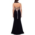 thumbnail image 2 of Betsy & Adam Womens Scuba Halter Evening Dress, 2 of 2