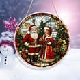 thumbnail image 1 of Elegant Resin Christmas Sign with Festive Images, Holiday Decor for Adding Warmth to Home or Party, Durable PVC Material with Pre-Attached Hanging Rope, 1 of 6