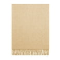 thumbnail image 2 of Faux Cashmere Throw Straw, 2 of 3