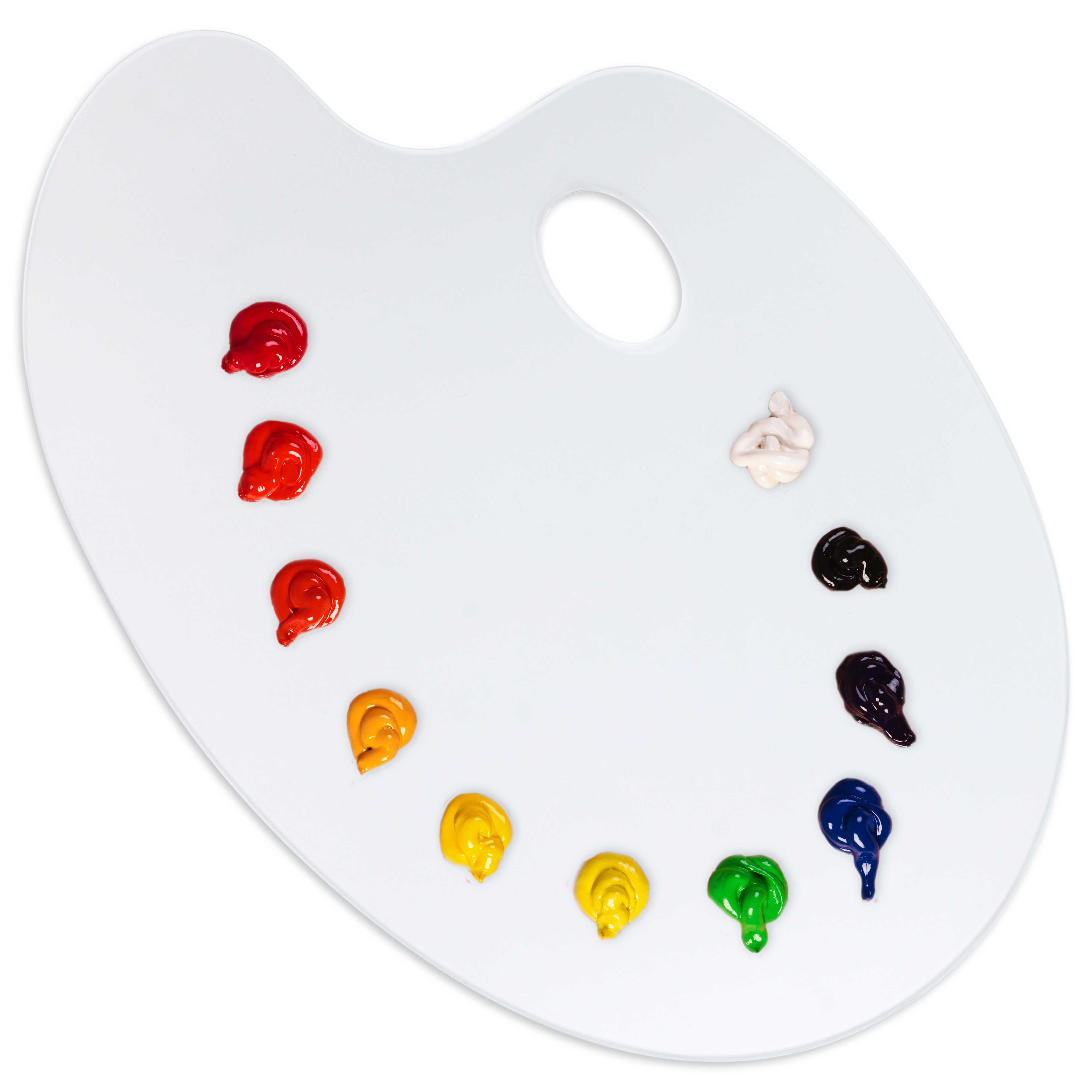 U.S. Art Supply 11.8" x 15.8" Clear OvalShaped Acrylic Painting