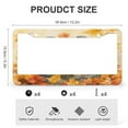 thumbnail image 3 of License Plate Cover Birds Pumpkin And Fall Leaves License Plate Frame License Plate Shield Frame 2 Pcs Set Welcome Halloween Thanksgiving Quality Aluminum Metal License Plate Frame 12.3" X 6.3", 3 of 6