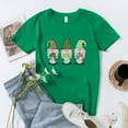 thumbnail image 4 of Luxalzxs Summer Tops for Women Trendy Casual Round Neck St. Patrick's Day Printed T-Shirt Loose Short Sleeve Tops Blouse, 4 of 5