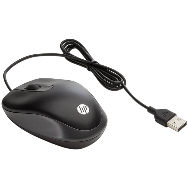 Mouse óptico HP de viaje, USB. Color Negro. HP G1K28AA#ABA