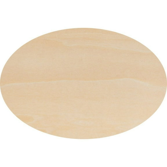 Wooden Oval Cutout 8.5 x 12 Inch Bag of 3 Unfinished Wood Oval Cutout Shape (1/8 Inch Thick) by Woodpeckers
