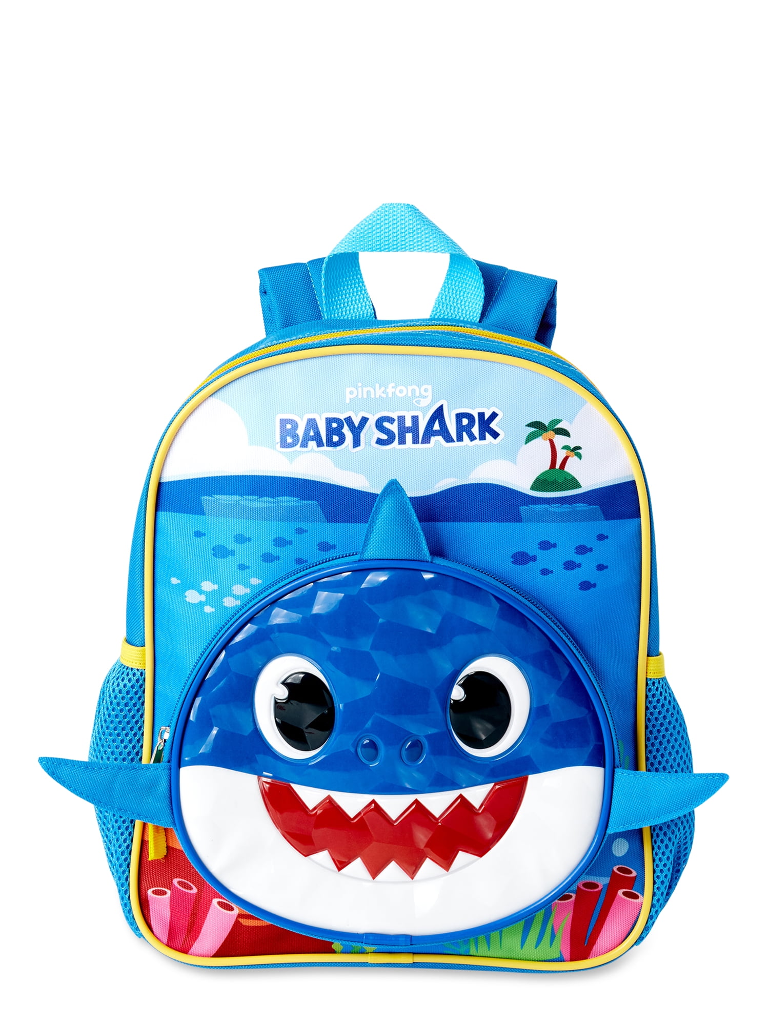 Baby Shark Blue Children's Mini Backpack with Adjustable Straps